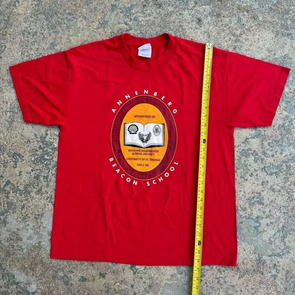 Vintage Single Stitch Houston School District x Shell Oil Shirt